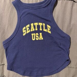 Wild Fable Navy Blue Graphic Tank